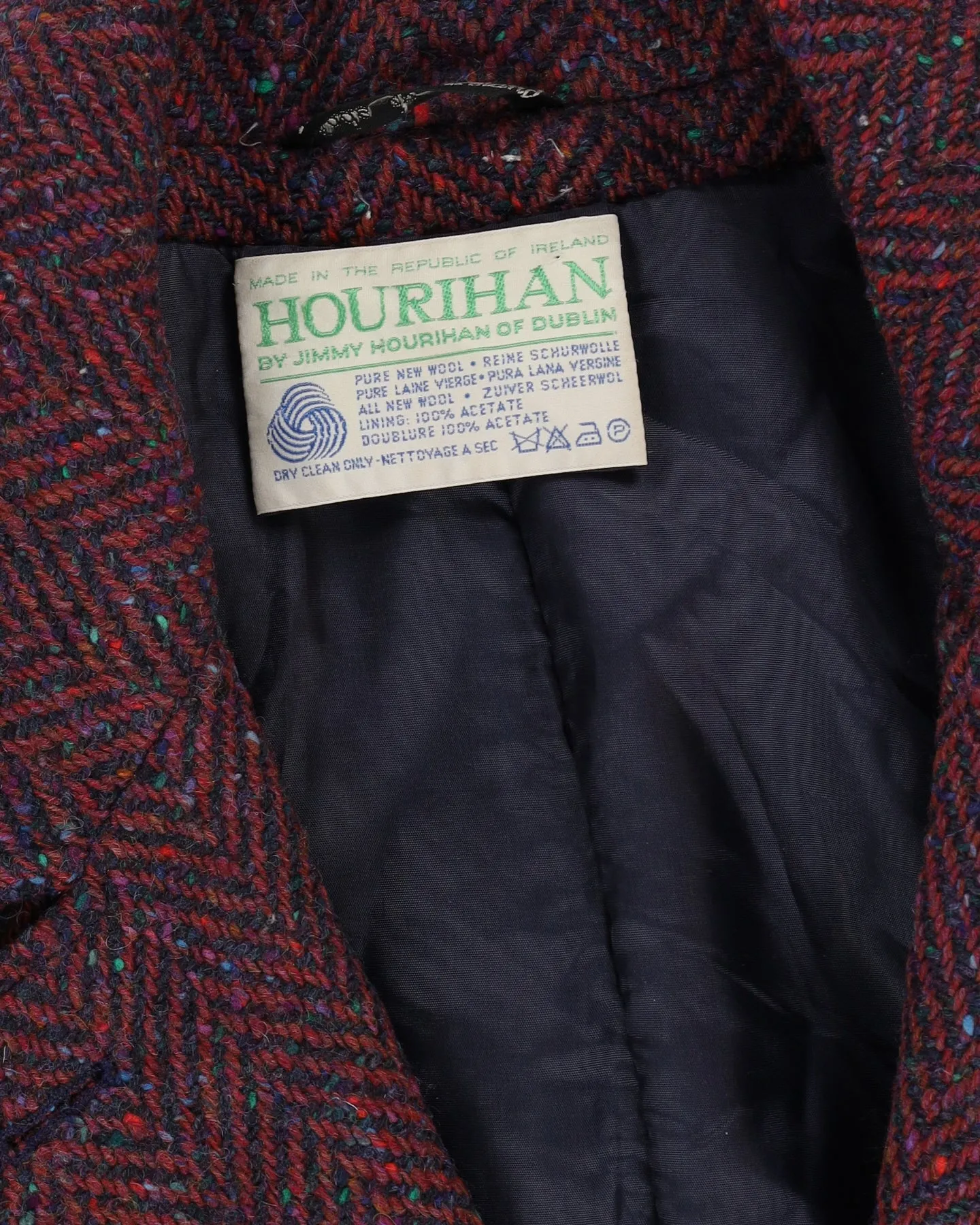 1980s Houriahan Irish Wool Overcoat - L