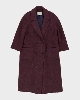 1980s Houriahan Irish Wool Overcoat - L