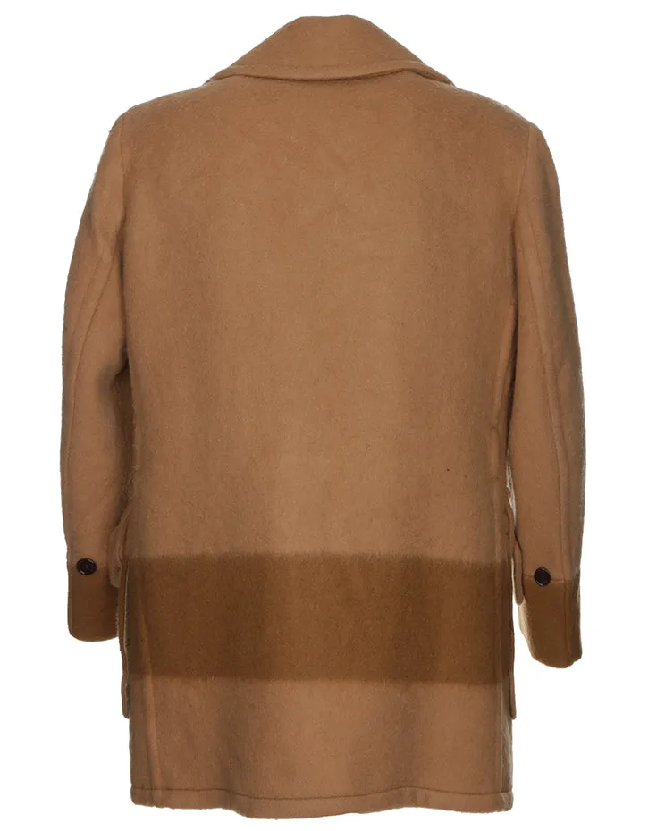 60s Wool Hudson Bay Overcoat - L