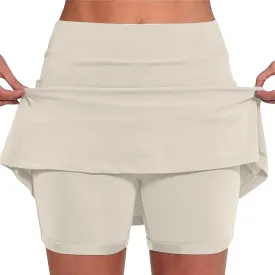 Athletic Skorts for Women Dressy Casual High Waisted Tennis Skirts Skater Cute Workout Yoga Hiking A Line Mini Skirts