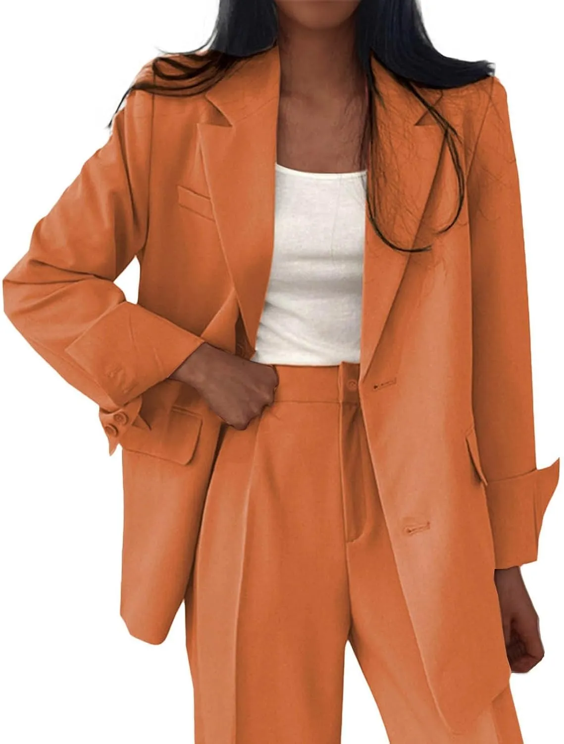 Blazer Dress for Women Plus Size Blazers for Work Casual Open Front Fashion Suit Jackets Long Sleeve Office Jacket