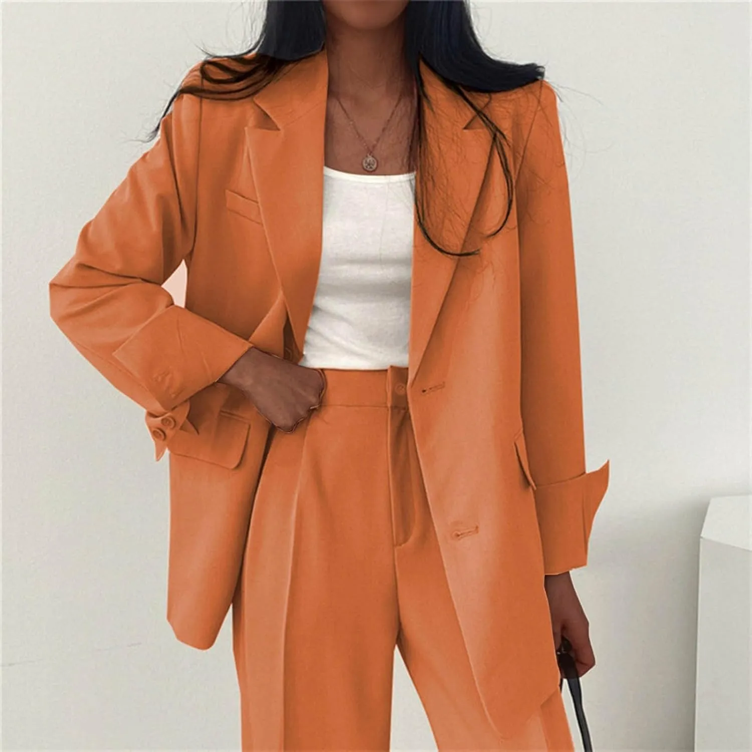 Blazer Dress for Women Plus Size Blazers for Work Casual Open Front Fashion Suit Jackets Long Sleeve Office Jacket