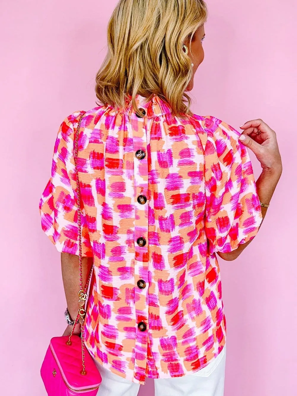 Button Back Blouse