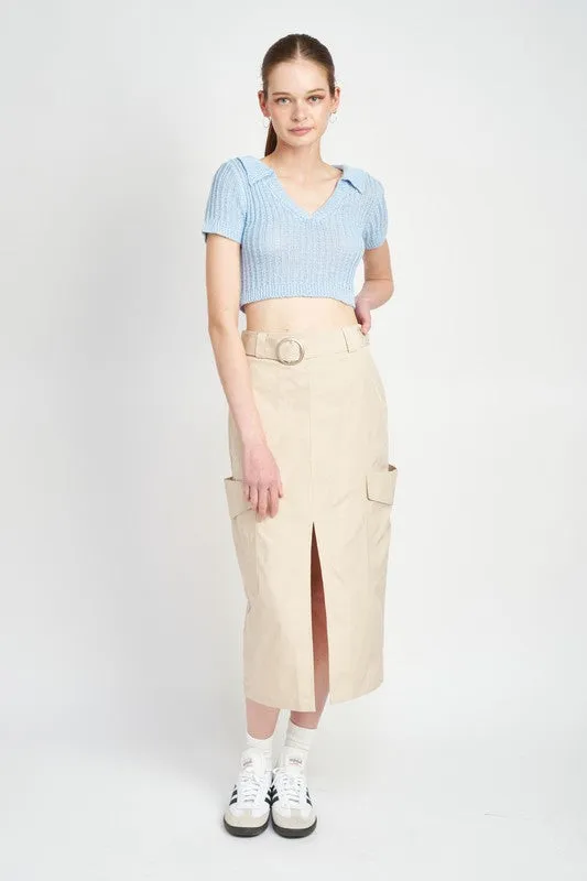 Carter Cargo Midi Skirt