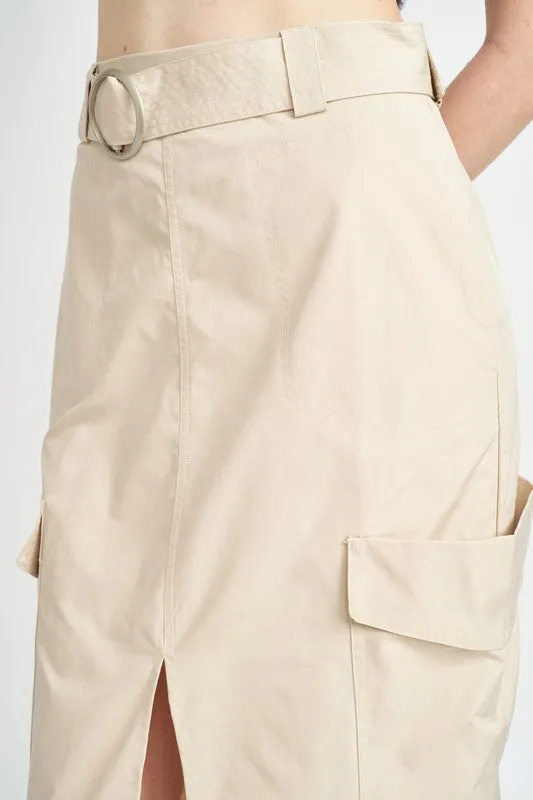 Carter Cargo Midi Skirt