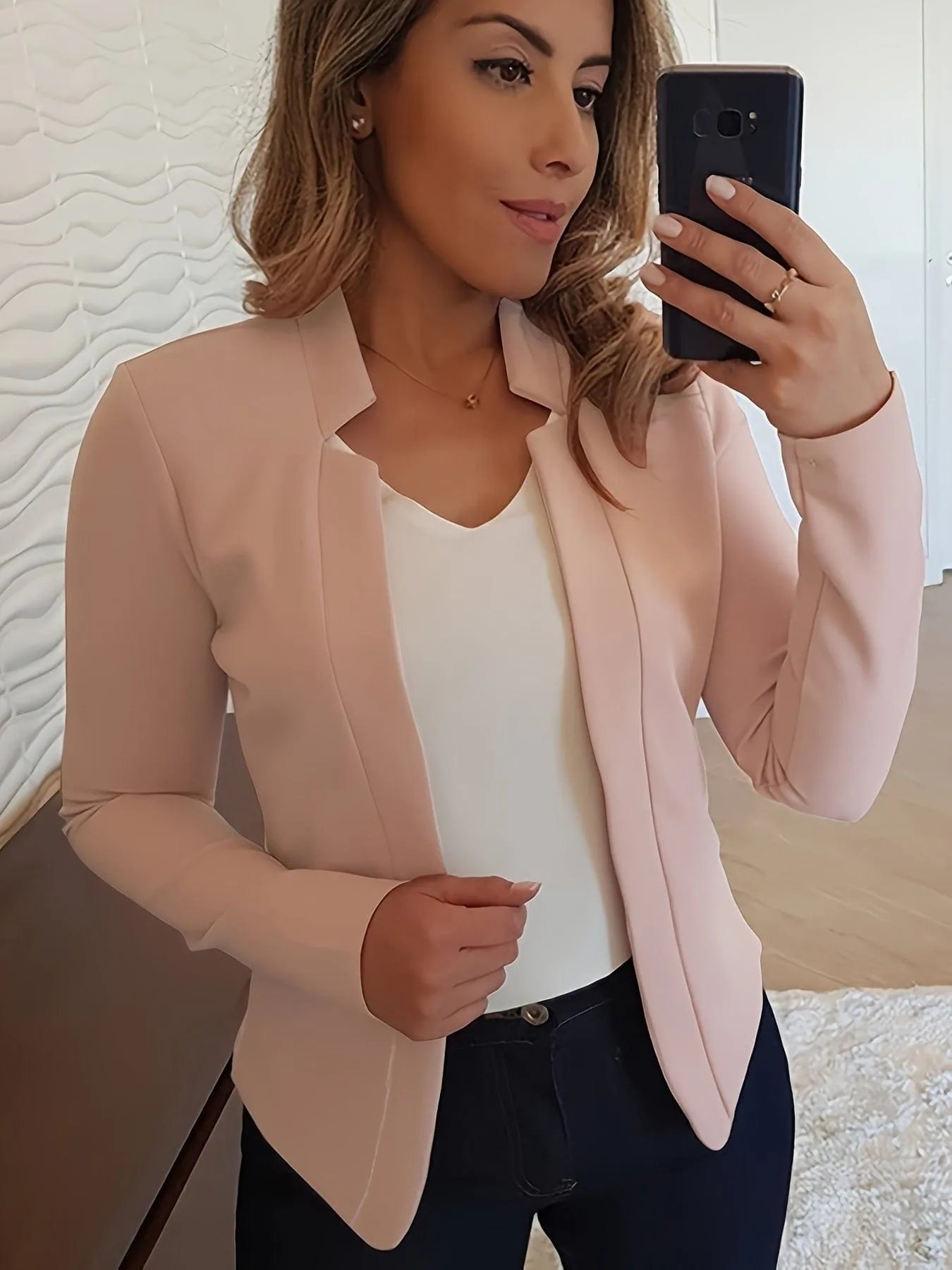 Casual Puff Sleeve Blazer