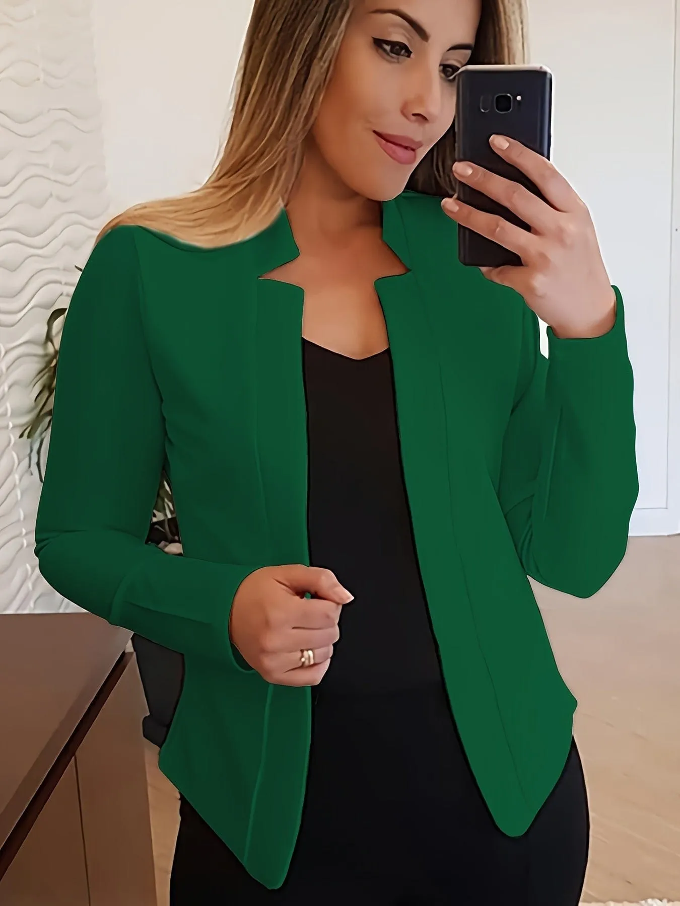 Casual Puff Sleeve Blazer