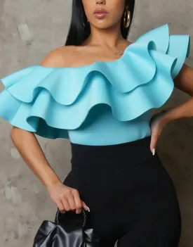 Double Ruffled Blouse
