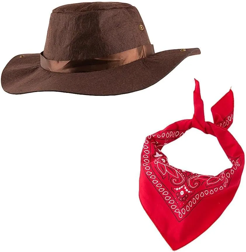 Dressy Daisy Toddler Little Kids Girls Western Style Cowgirl Halloween Costume Dress Up Party Outfit with Vest and Hat
