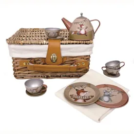 Egmont Toys Tin Tea Set Musicians In A Wicker