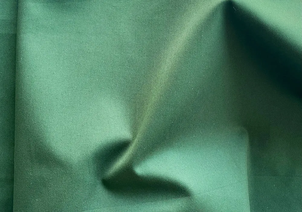 Evergreen Glade Cotton Twill (Made in Italy)