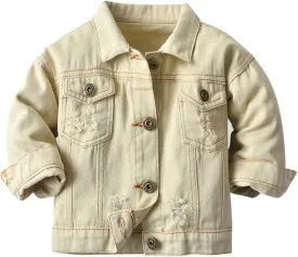 Girls' Denim Jacket Outerwear, 12 Months-12 Years