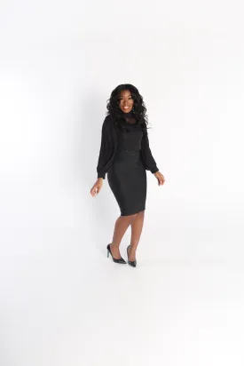 HORIZON Bandage Skirt in Black