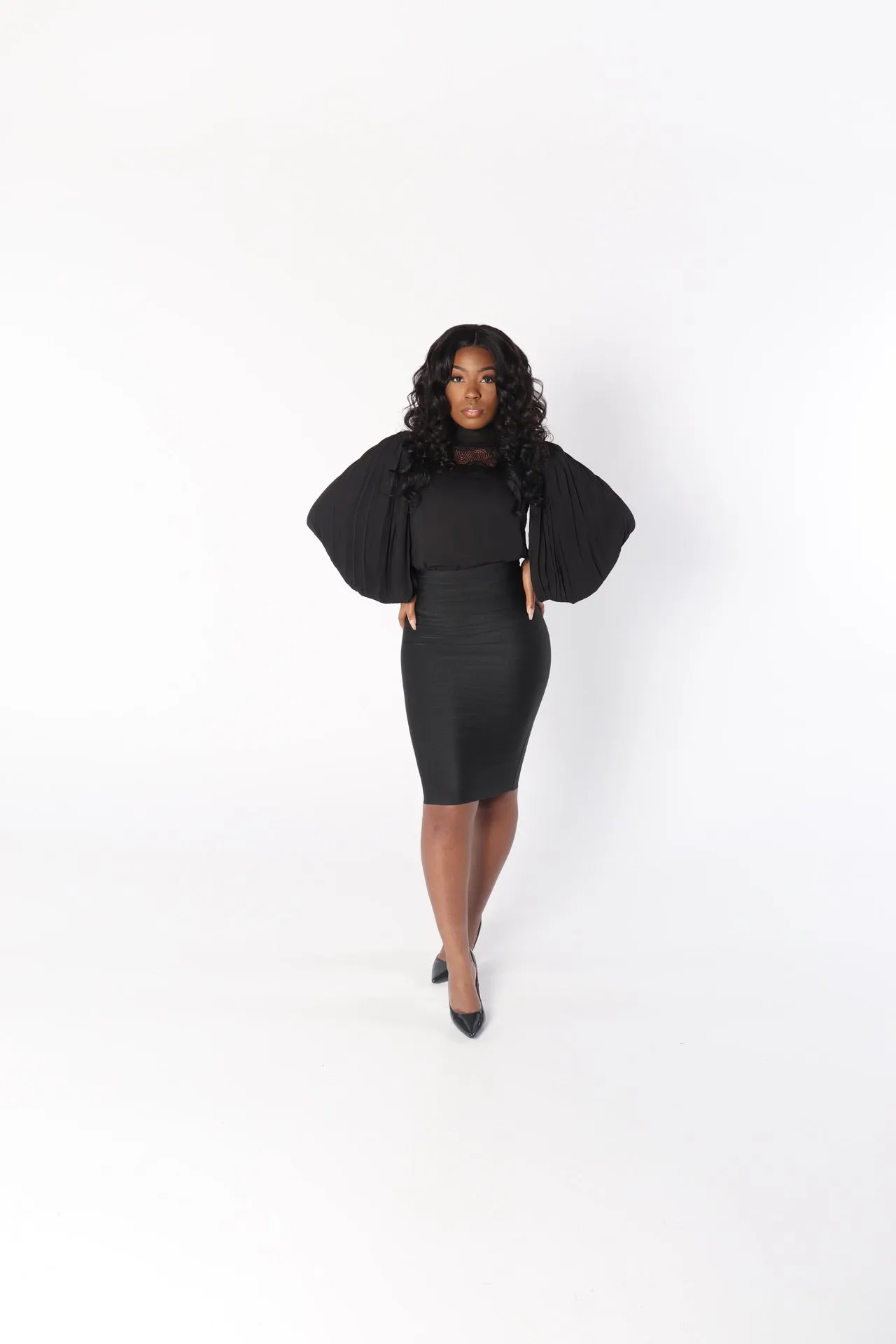 HORIZON Bandage Skirt in Black