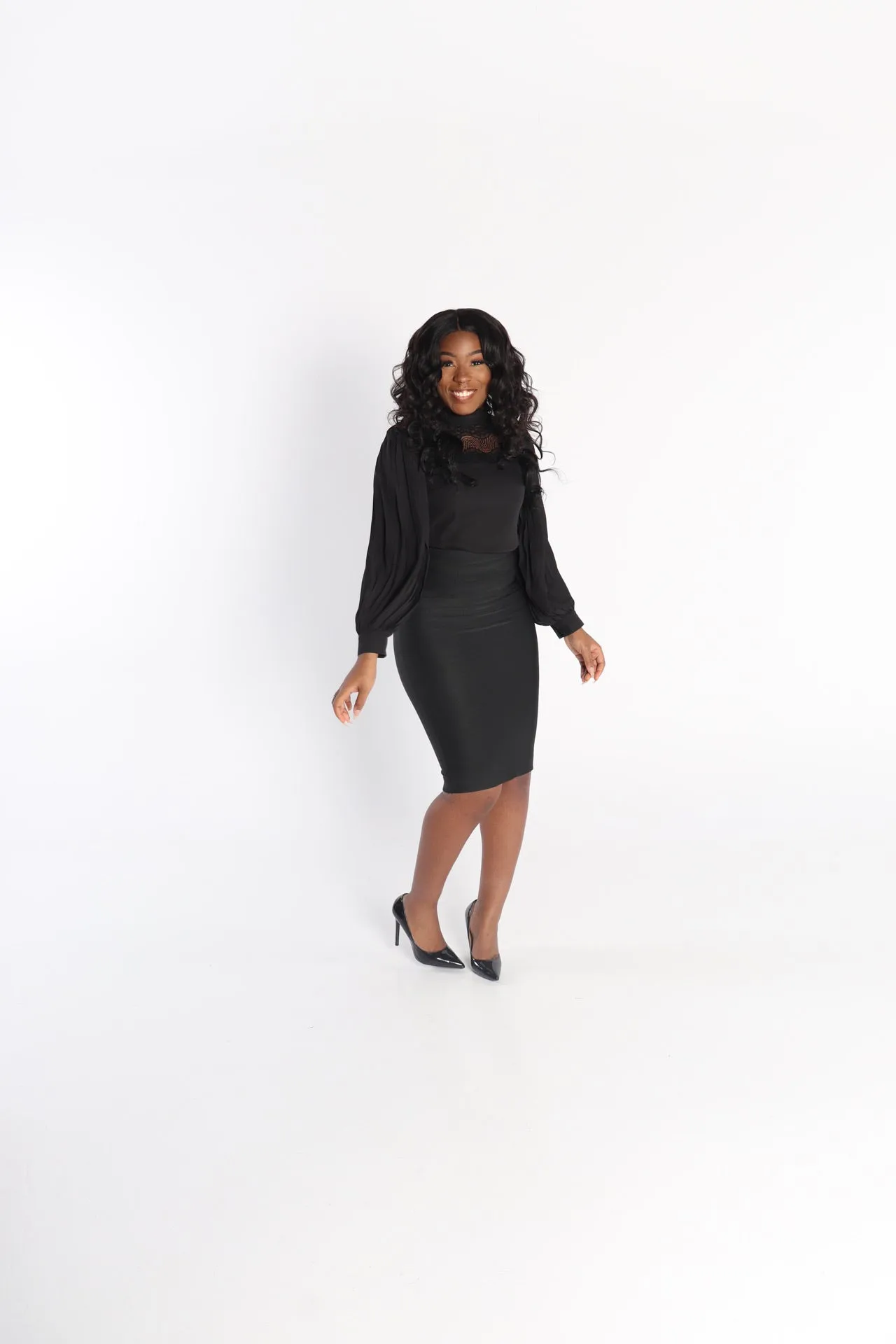 HORIZON Bandage Skirt in Black