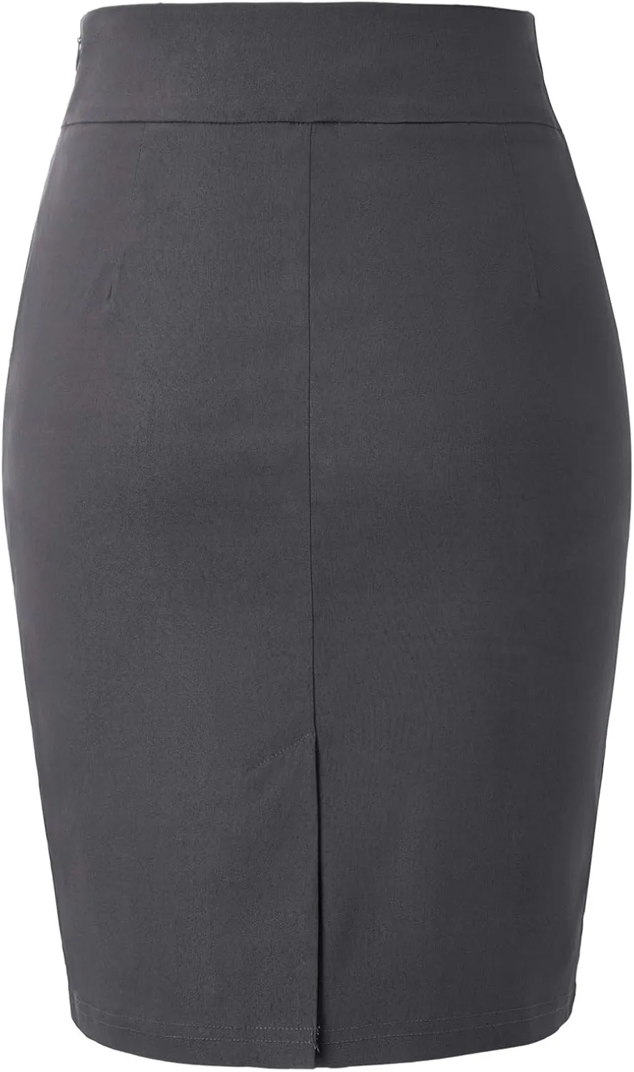 Kate Kasin Women's Stretch Knee Length Pencil Skirts High Waisted Slim Fit Business Casual Skirt