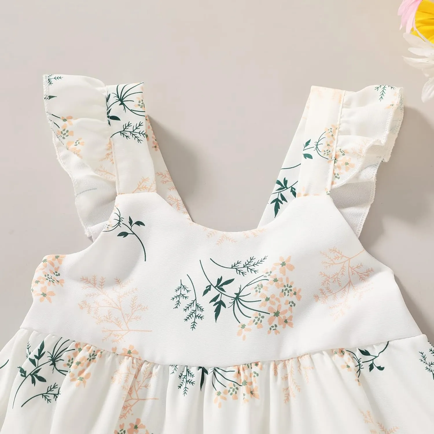 Kids Toddler Baby Girls Rainbow Dress Princess Sleeveless Beach Butterfly Sundress