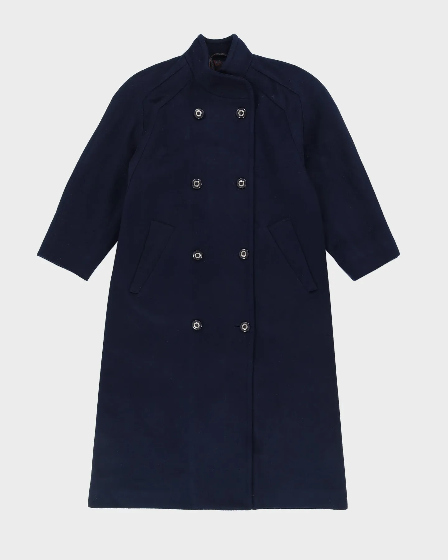 London Fog Navy Blue Overcoat - S