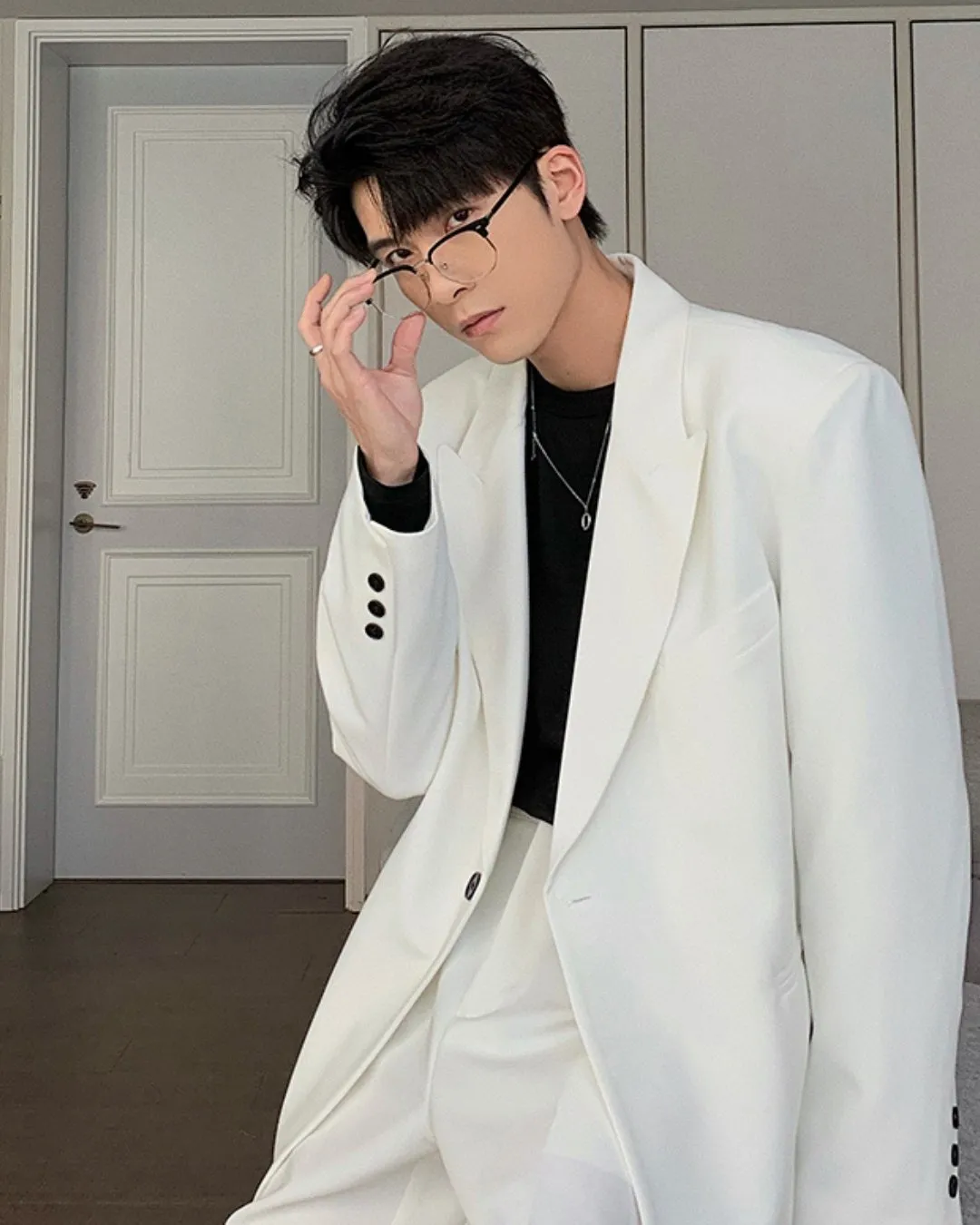 Oversized Tailored Jacket & Slacks HUD0033
