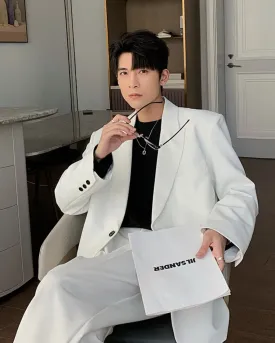 Oversized Tailored Jacket & Slacks HUD0033