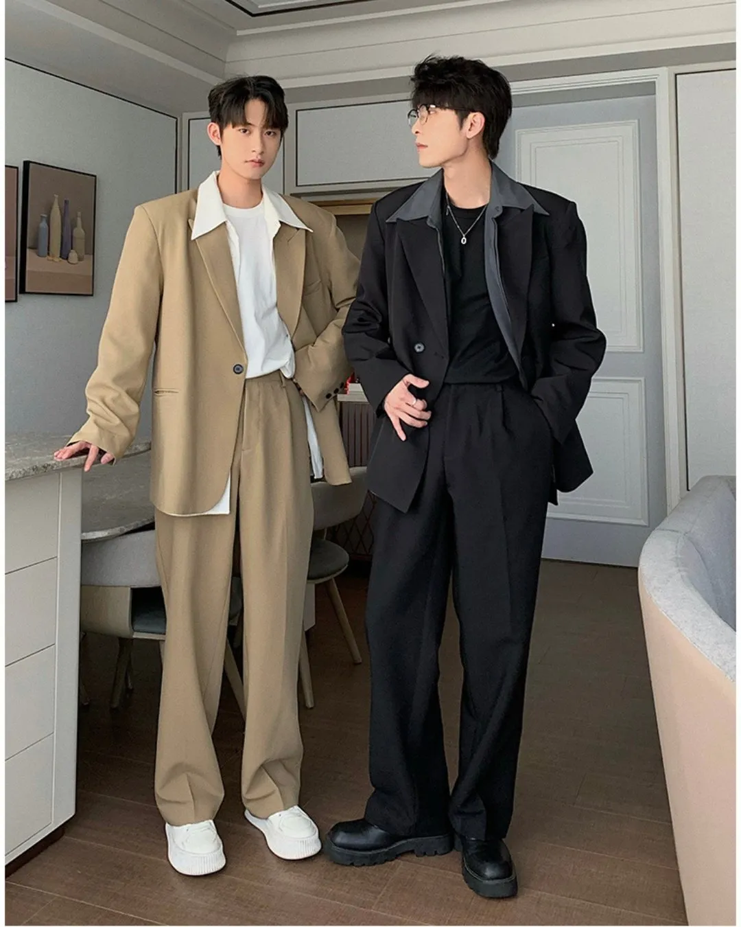 Oversized Tailored Jacket & Slacks HUD0033