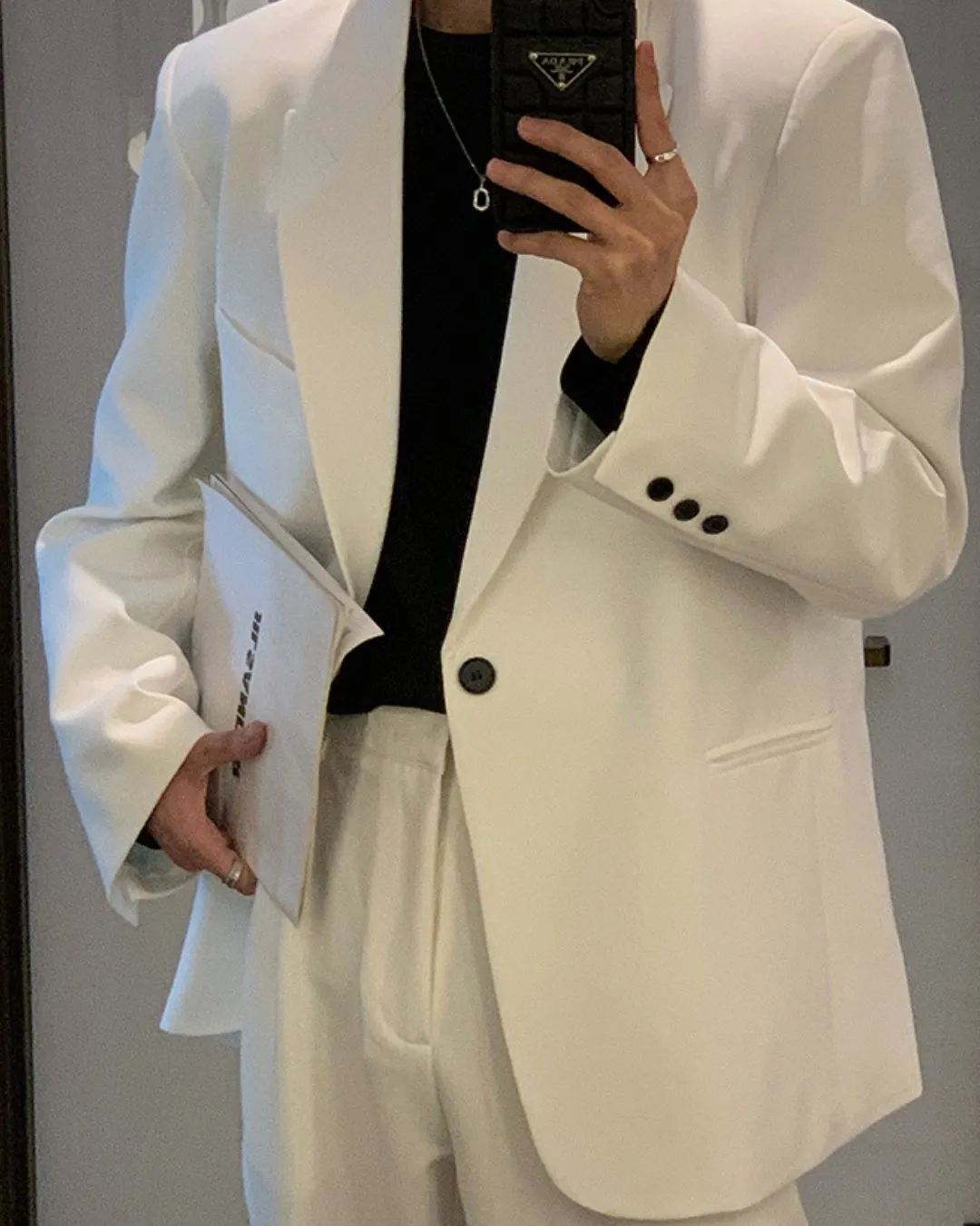 Oversized Tailored Jacket & Slacks HUD0033