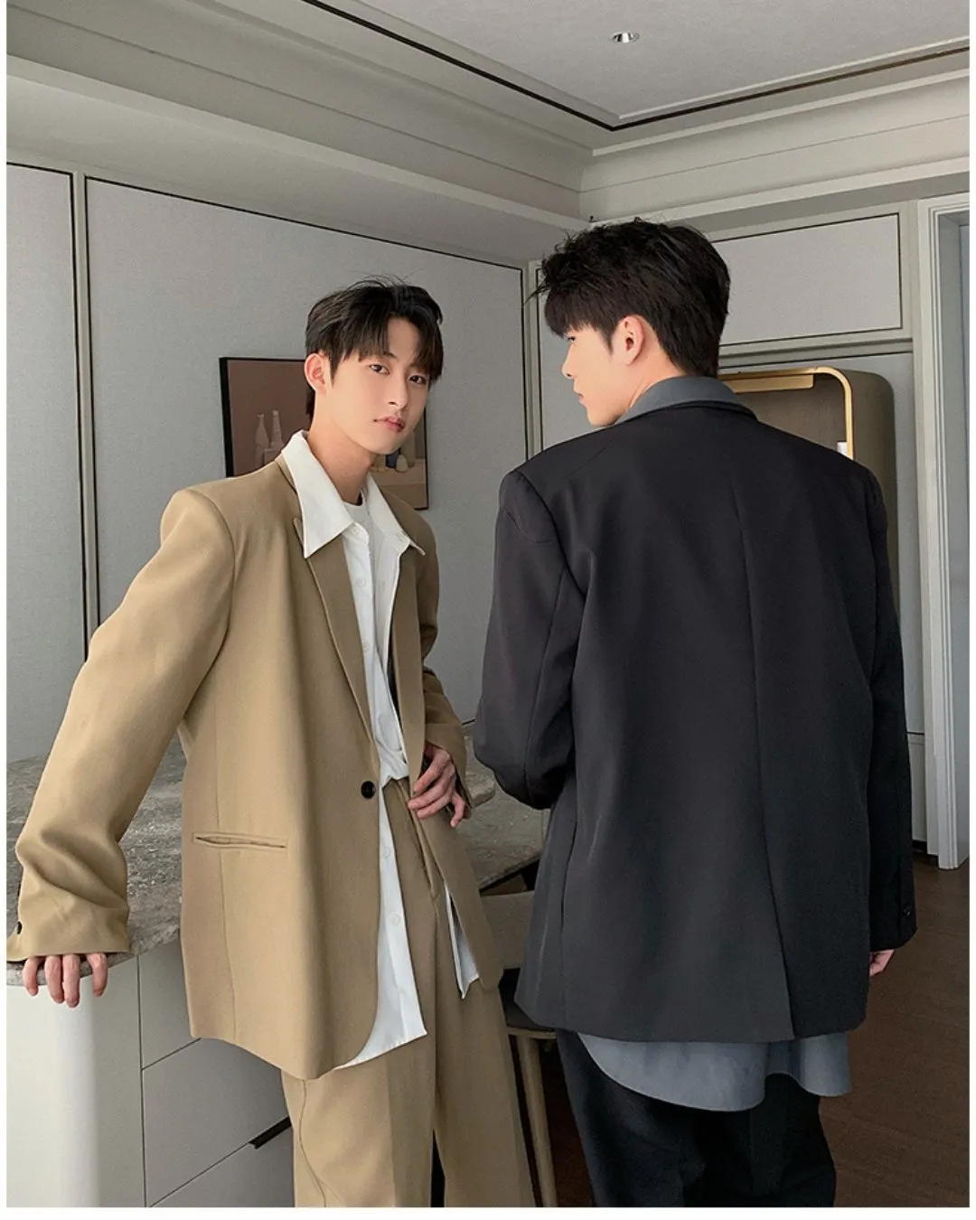 Oversized Tailored Jacket & Slacks HUD0033