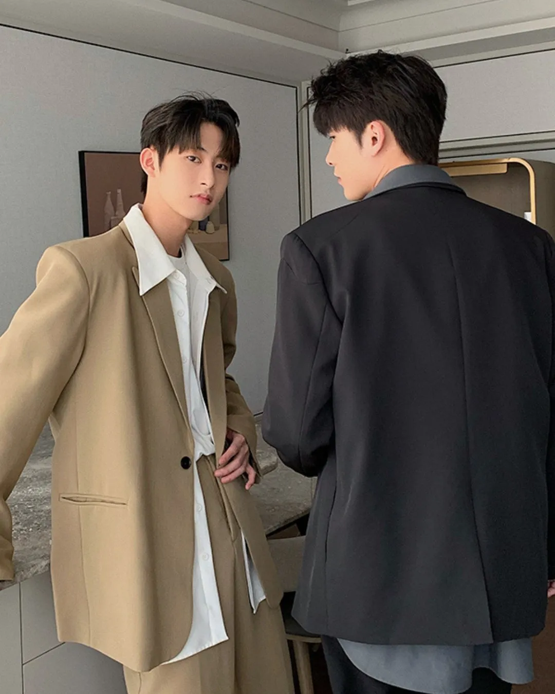 Oversized Tailored Jacket & Slacks HUD0033