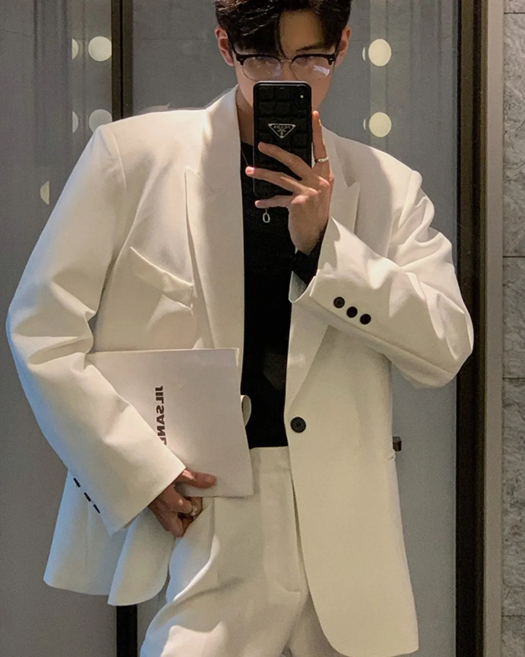 Oversized Tailored Jacket & Slacks HUD0033
