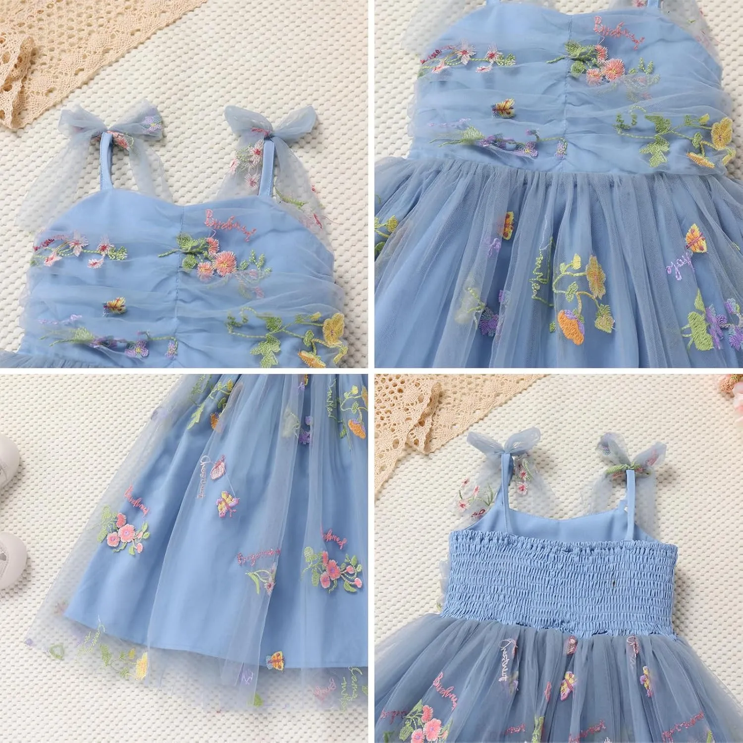 Toddler Baby Tutu Dress Sleeveless Tulle Dress First Birthday Cake Smash Pageant Clothes for Photo Shoot