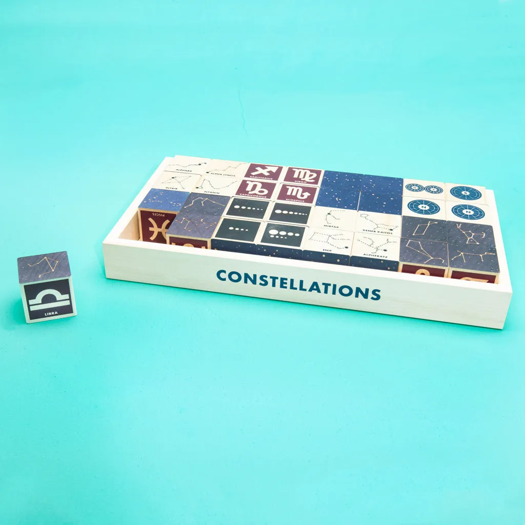 Uncle Goose Constellation Blocks with Basswood Tray