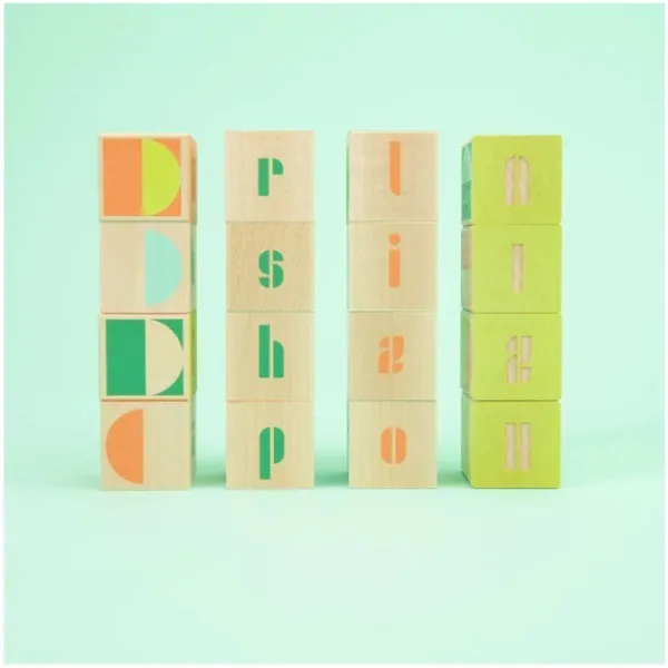 Uncle Goose Mod ABC Blocks (Bauhaus) 16pc