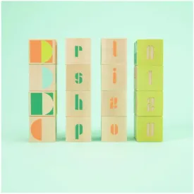 Uncle Goose Mod ABC Blocks (Bauhaus) 16pc