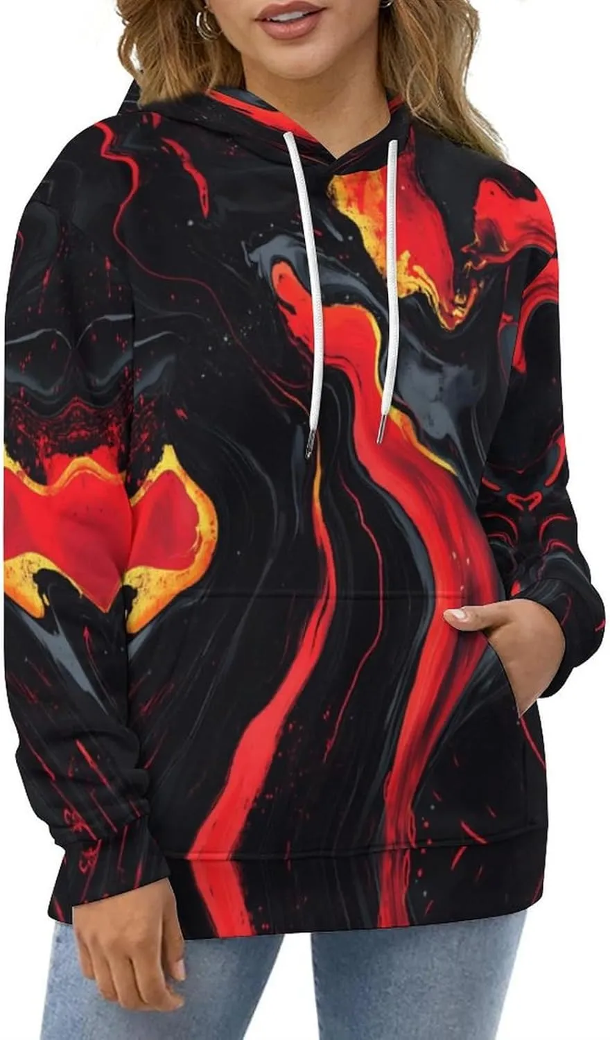 Unisex 3D Digital Print Sweatshirts Hooded Top Galaxy Pattern Pullover Hoodie