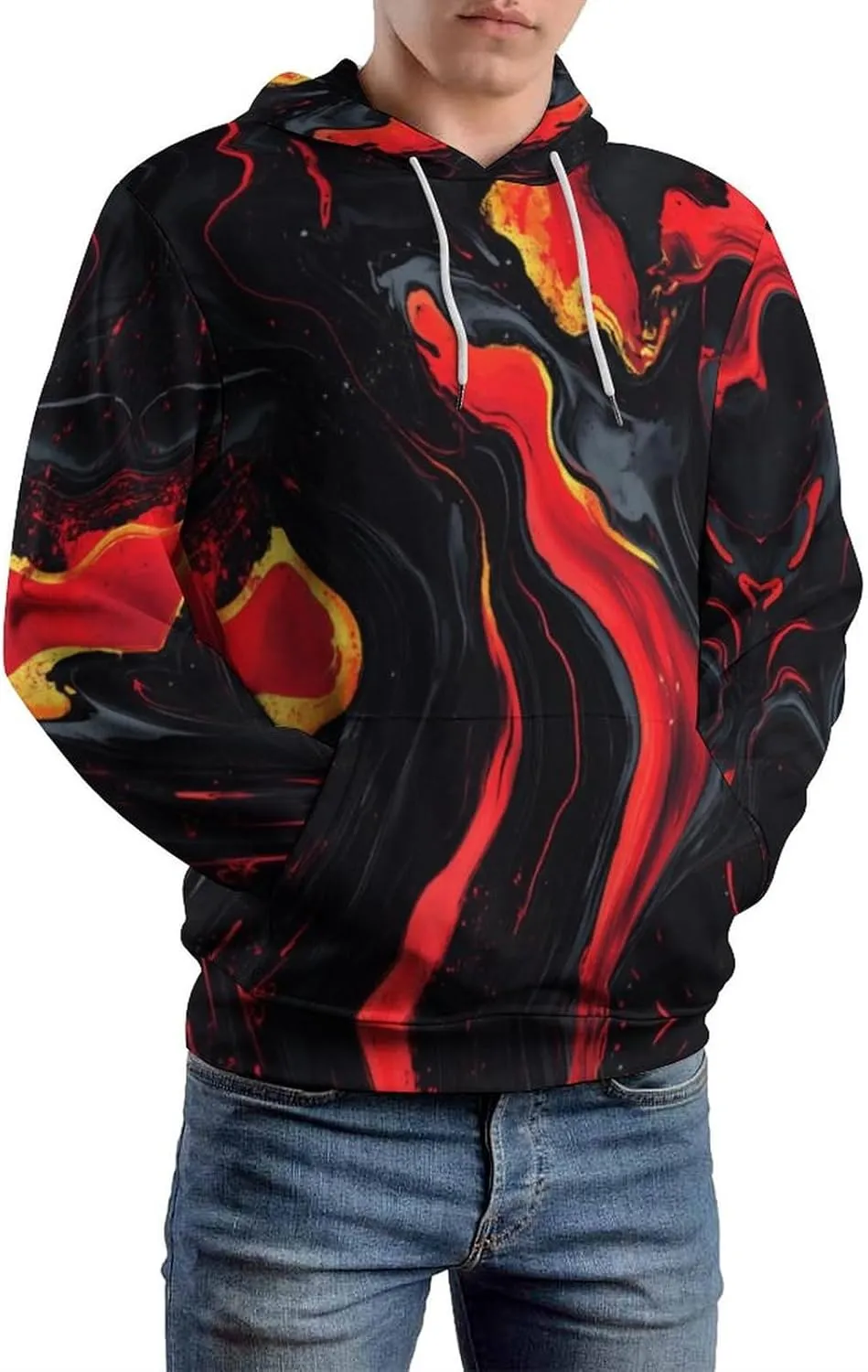 Unisex 3D Digital Print Sweatshirts Hooded Top Galaxy Pattern Pullover Hoodie