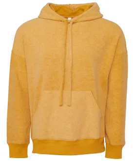 Unisex sueded fleece pullover hoodie | Heather Mustard