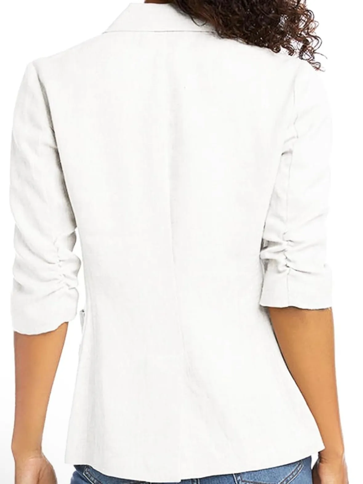 White summer light blazer