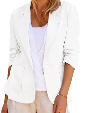 White summer light blazer